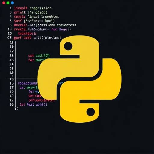 Example of Cursor AI generating Python code for linear regression analysis
